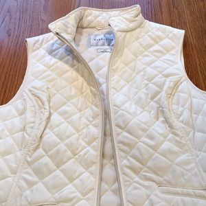 White Quilted vest